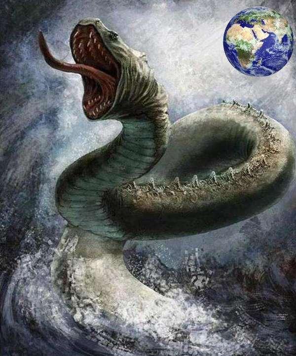 堪比史前巨兽泰坦蟒的海洋巨蟒