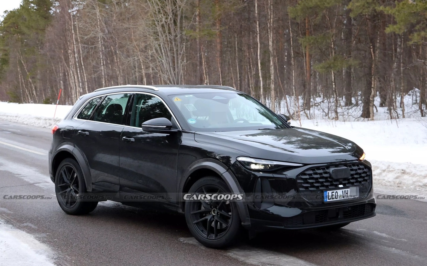 2028燃油款保时捷Macan SUV路测图曝光