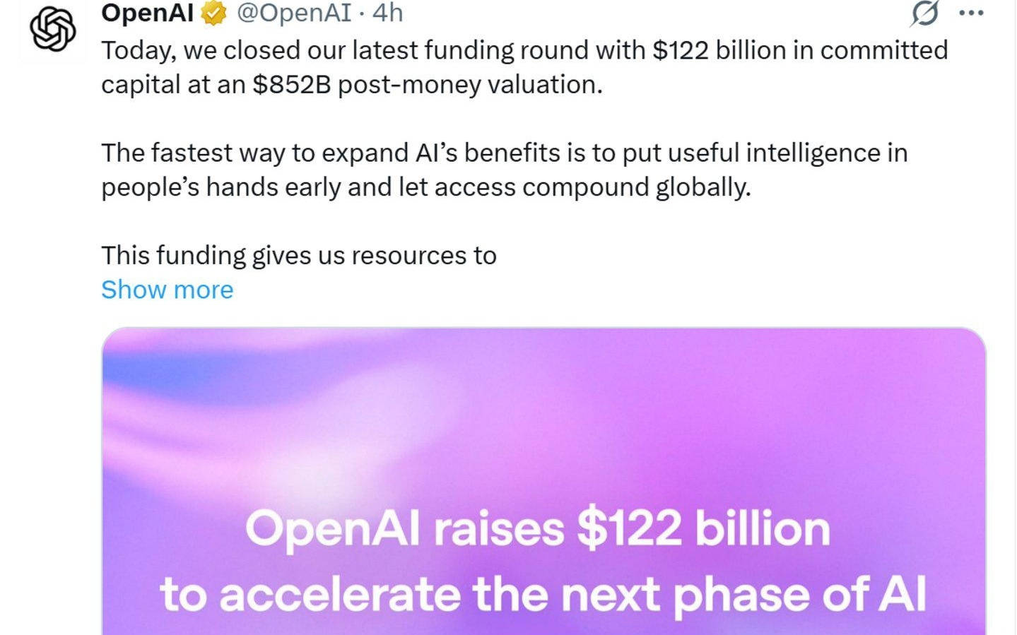 1220亿美元砸向OpenAI:谁在押注,谁在对赌,谁在离场?