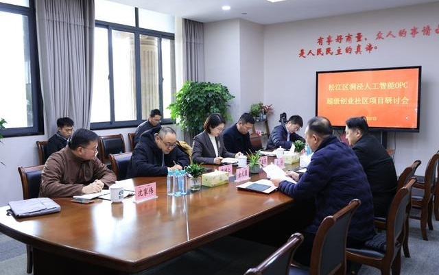 打造创业“超级个体”，松江首张“人工智能OPC”执照落地洞泾