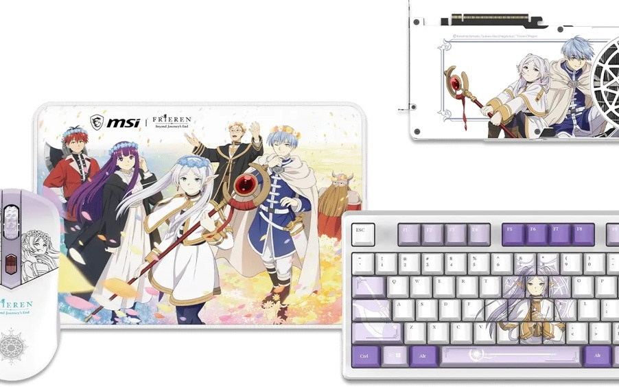 微星《葬送的芙莉莲》联名产品登场，含显卡、键盘、鼠标、鼠标垫