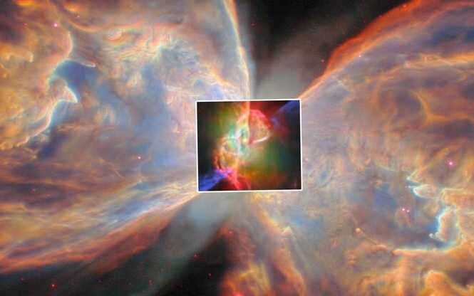距地球约 3400 光年：蝴蝶星云中央恒星首次被“抓拍”