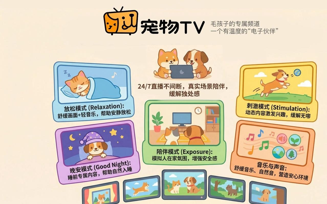 腾讯视频宠物TV频道开启试运营,专给猫、狗看