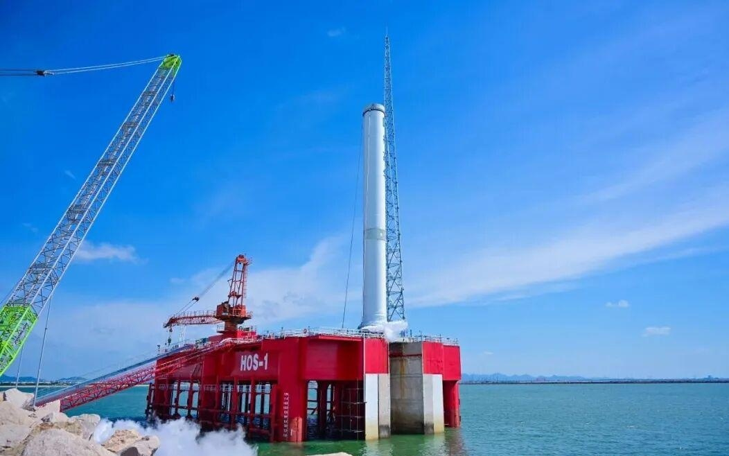 天兵科技全球首次实现海上热试车，导流槽结构完整无损伤