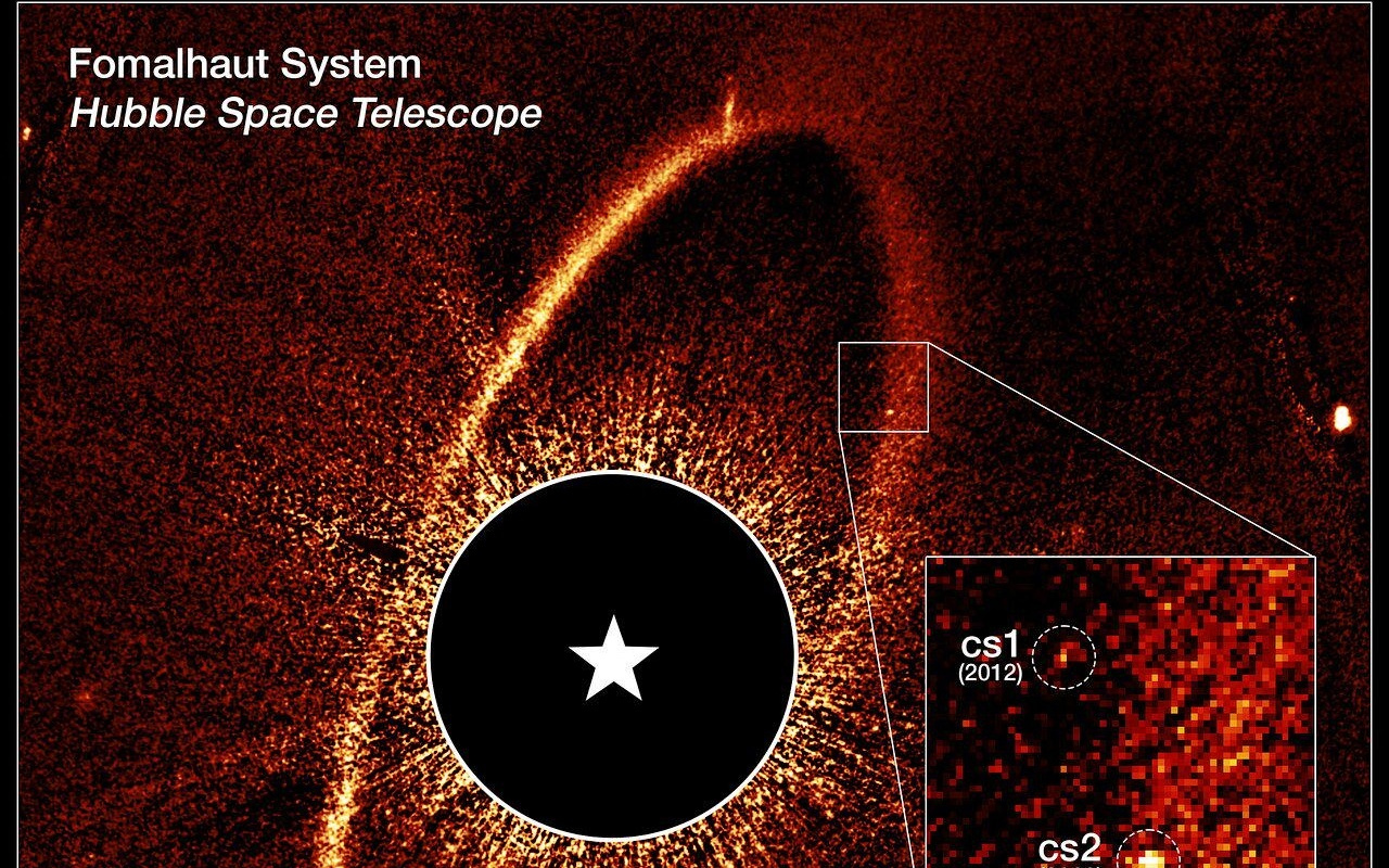 哈勃首次直接观测到邻近恒星系统中的天体碰撞，仍有诸多谜团待解