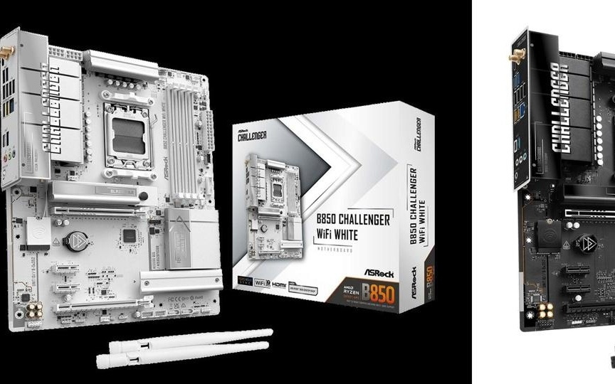 华擎挑战者系列进入主板市场：低调利落纯色外观，首发 B850 ATX