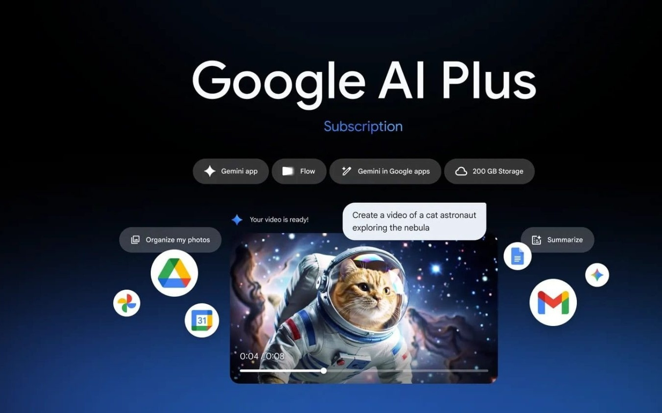 谷歌发布新型订阅方案“AI Plus”：面向新兴市场，每月约4.6美元