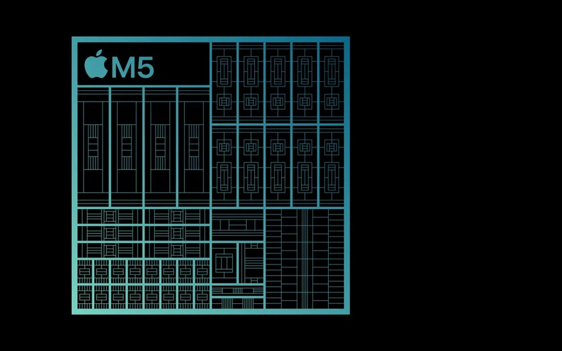 苹果晒M5芯片AI性能：相比M4文本生成最高提速27%