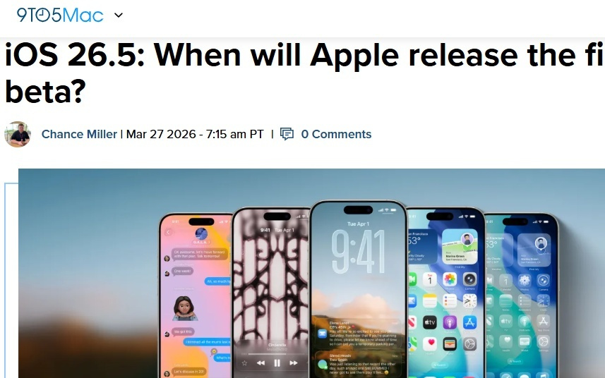 推迟的Siri升级要来了？iOS 26.5测试版下周有望登场