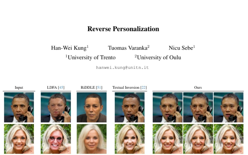特伦托大学突破：AI换脸技术的"反向操作"让身份匿名化成为可能