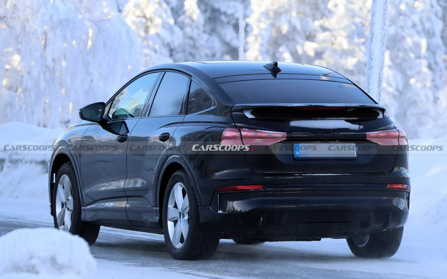 几乎无伪装：奥迪改款Q4 Sportback e-tron路测图曝光