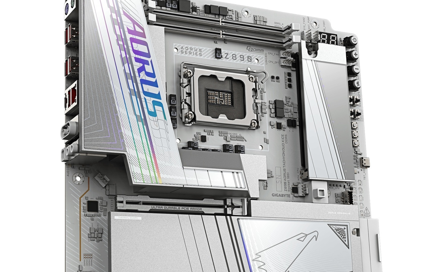 技嘉Z890 AORUS TACHYON DUO X ICE上线：八层板，10400MT/s