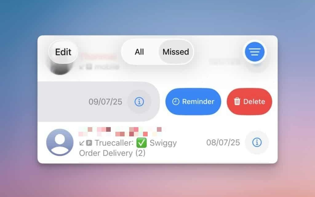 不再忘记回电话，苹果iOS 26系统“电话”App新增提醒回电功能