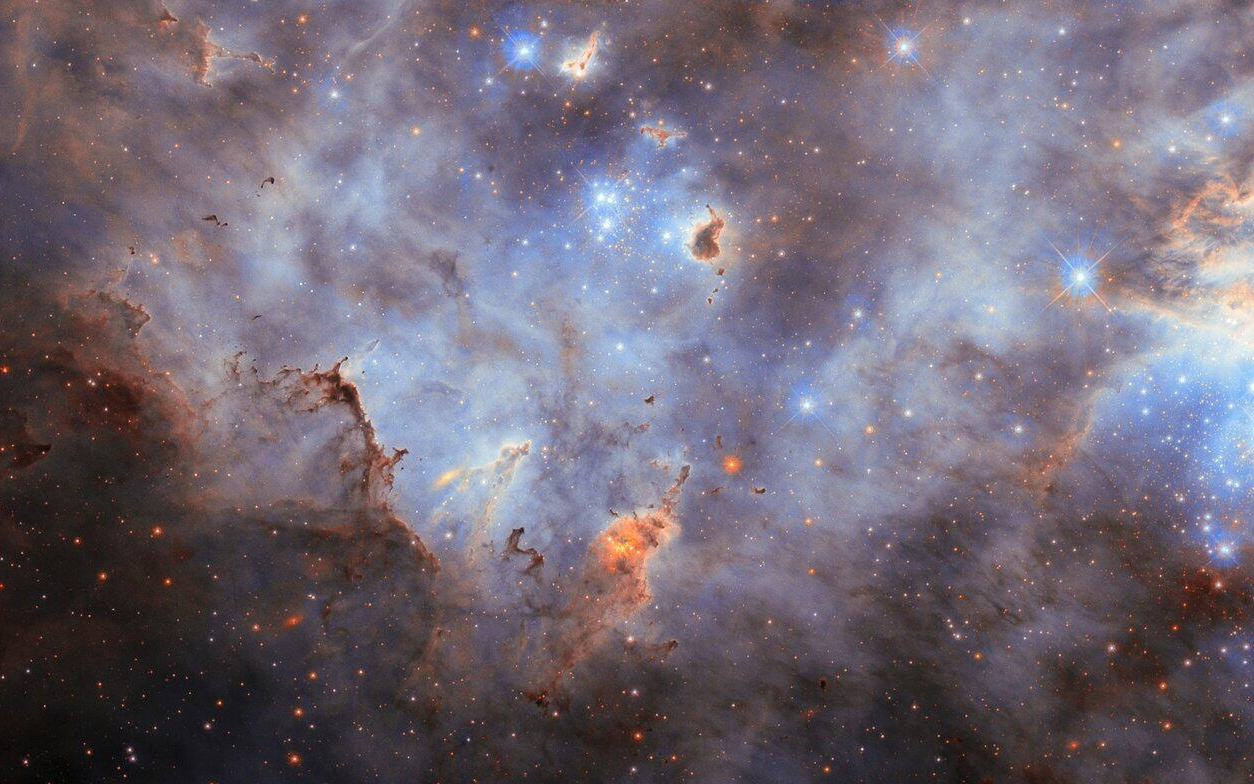 距地球约 16 万光年，恒星摇篮 N11 星团高清图像公布