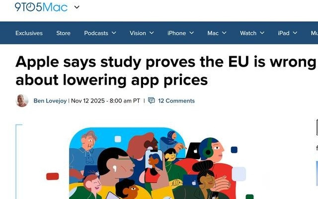 苹果报告称欧盟DMA未达降价预期，90%开发者未下调App价格