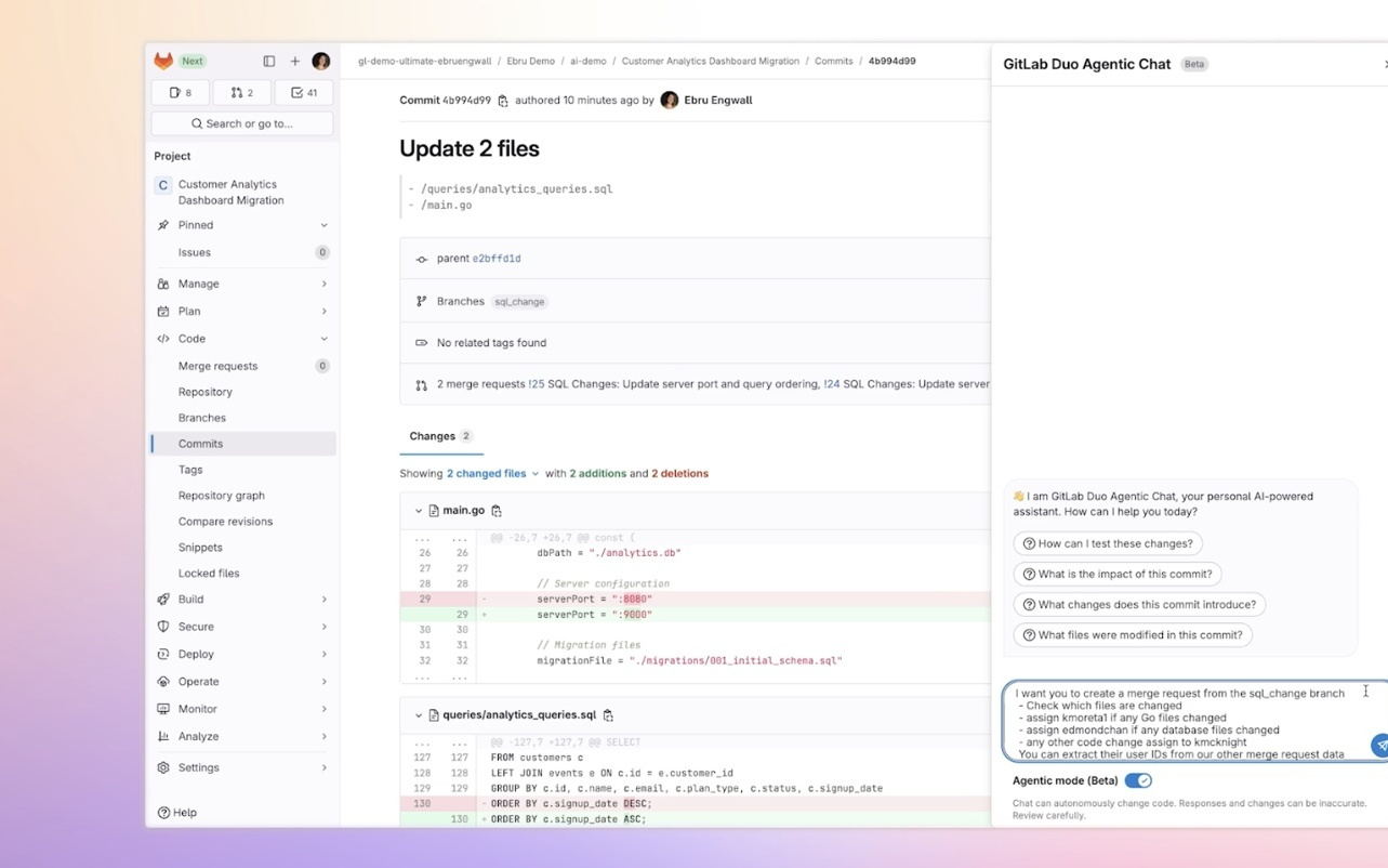 利用 AI Agent 充当传统软件开发团队角色，GitLab Duo 平台公测