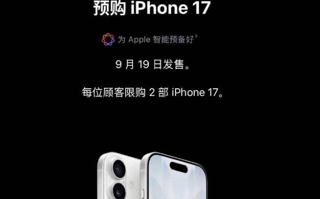 苹果 iPhone 17 / Pro 预售首发秒罄，全系排至 10 月发货