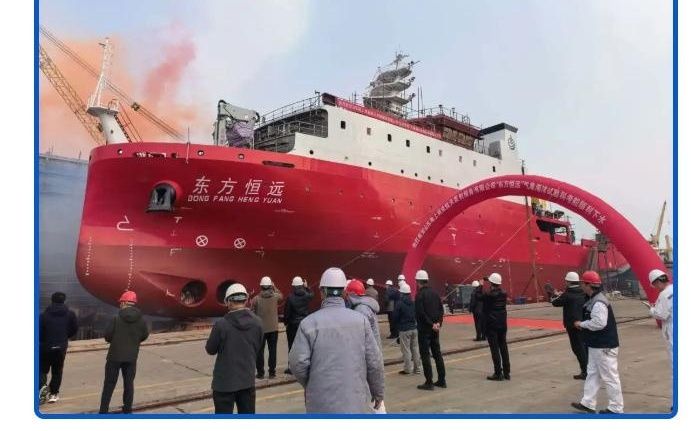 东方航天港海上发射指挥船成功下水，计划今年6月交付使用