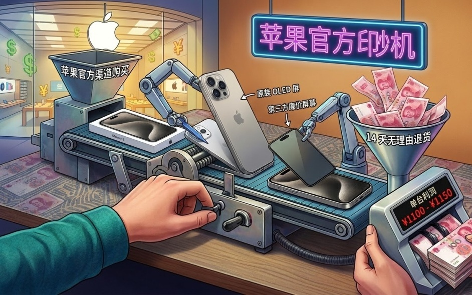 你买的全新iPhone，屏幕可能早被人偷偷换走了？