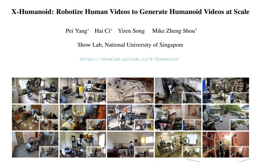 新加坡大学研发视频"机器人化"技术,让AI学会人类动作只需看视频