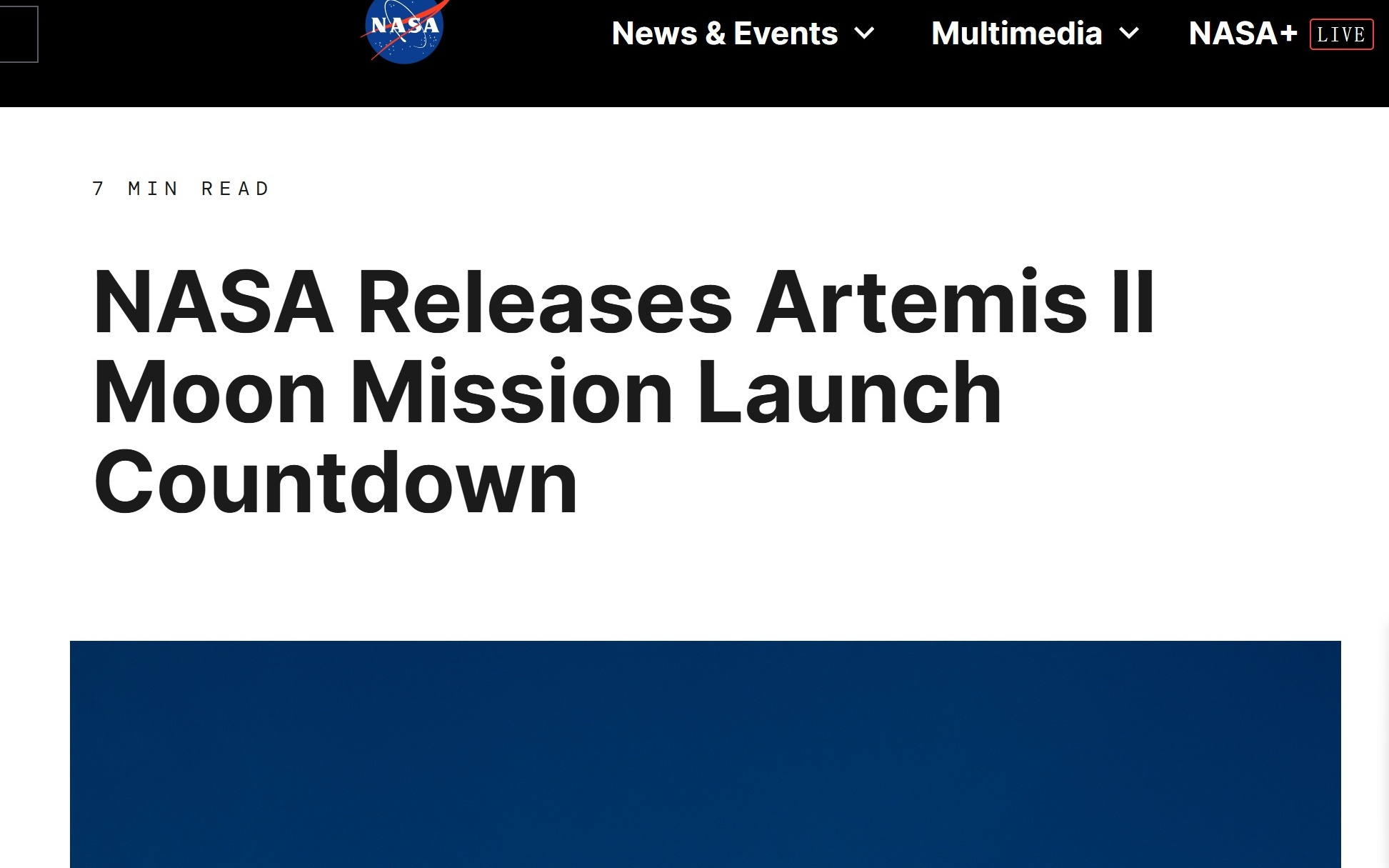 NASA阿尔忒弥斯2号载人绕月任务即将发射，天气为关键影响因素