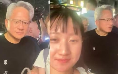 英伟达CEO黄仁勋现身夜市买烤玉米，“付费插队”引热议