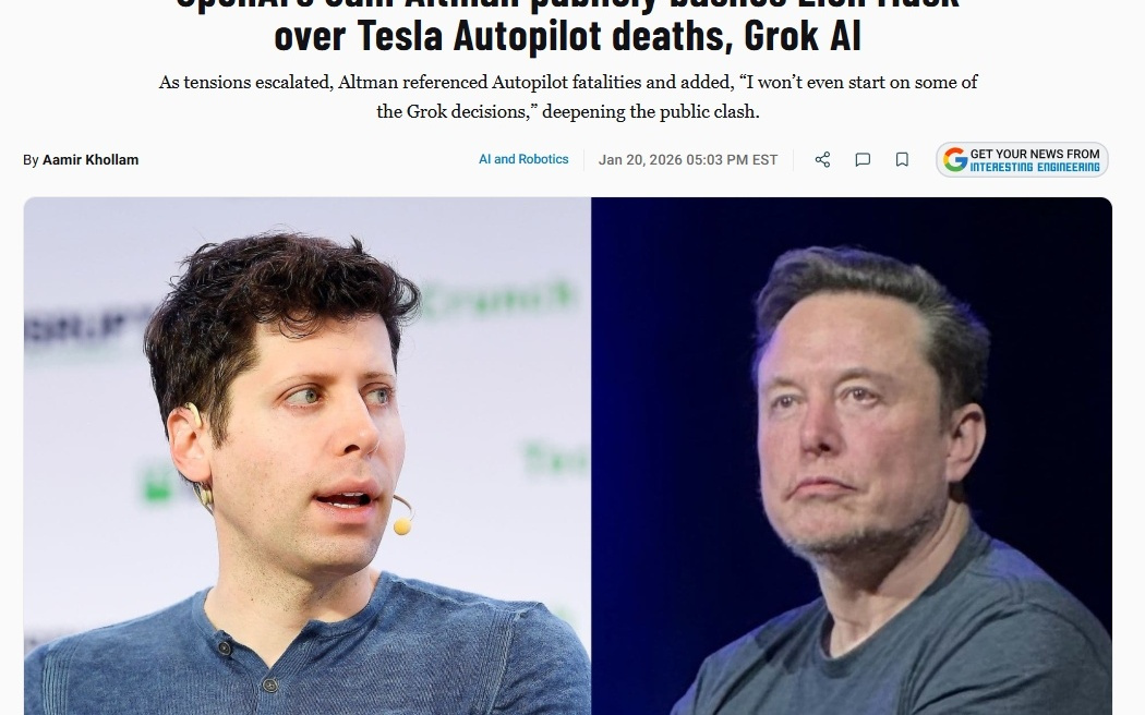 隔空互怼：马斯克呼吁远离 ChatGPT 奥特曼抨击特斯拉 Autopilot