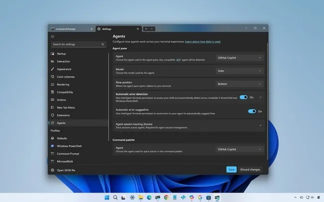 外媒上手Intelligent Terminal,把AI智能体带进微软Win11终端