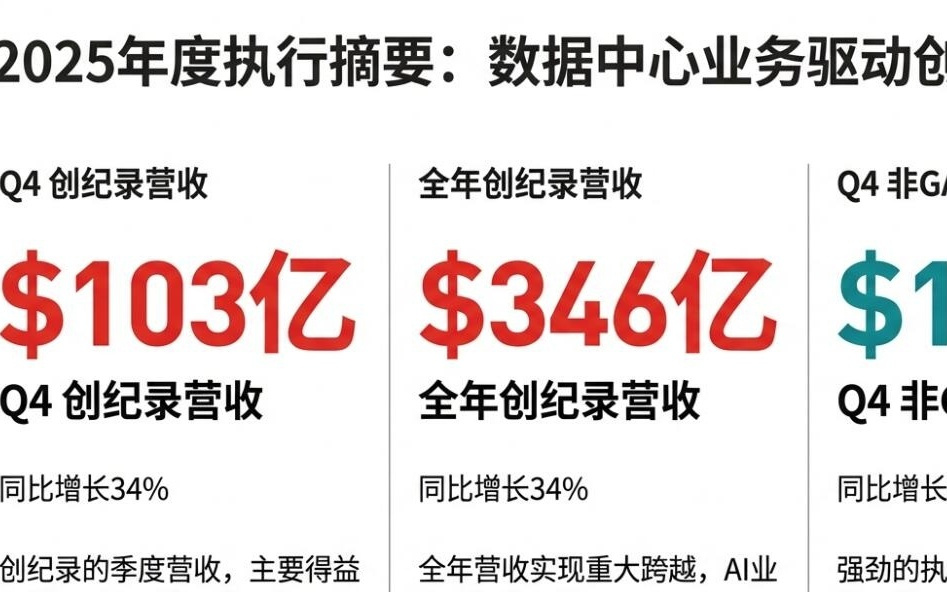 AMD Q4数据中心收入猛增近40%创纪录，Q1营收指引不够炸裂，盘后跌近8% | 财报见闻
