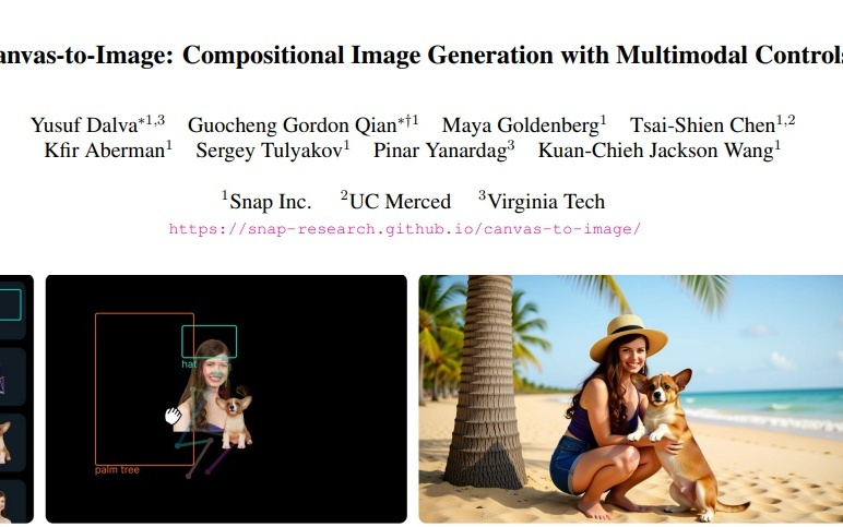 Snap推出Canvas-to-Image：一张画布搞定所有图像生成需求