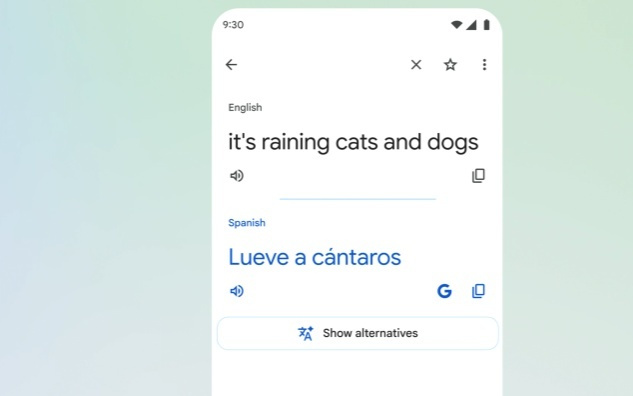 谷歌翻译引入Gemini AI功能，提供同义替换及语境信息