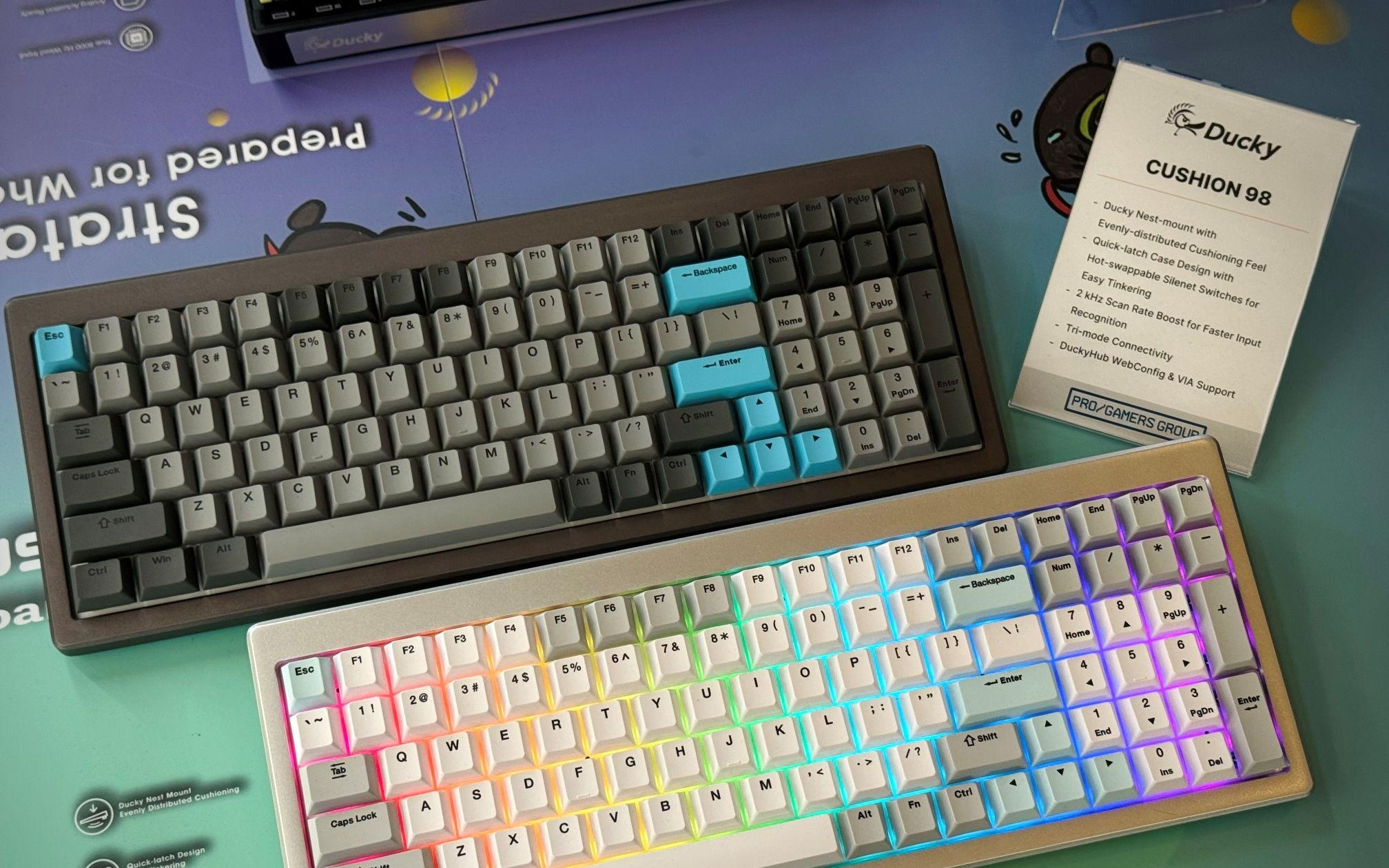Ducky于CES 2026展出键盘新品OK-M、Strata、CUSHION 98