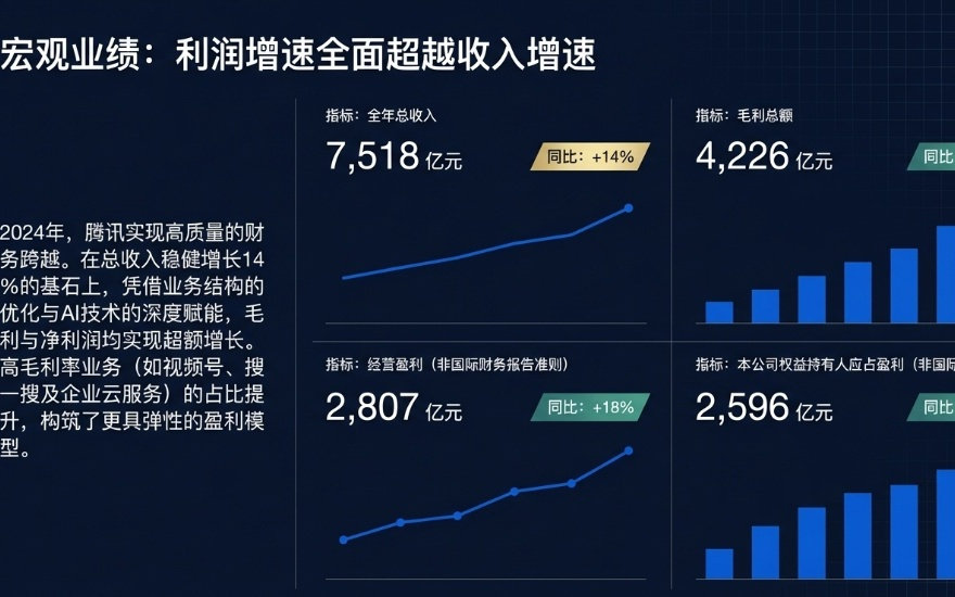腾讯Q4营收同比增长13%，调整后净利增17%，云业务全年实现规模化盈利 | 财报见闻
