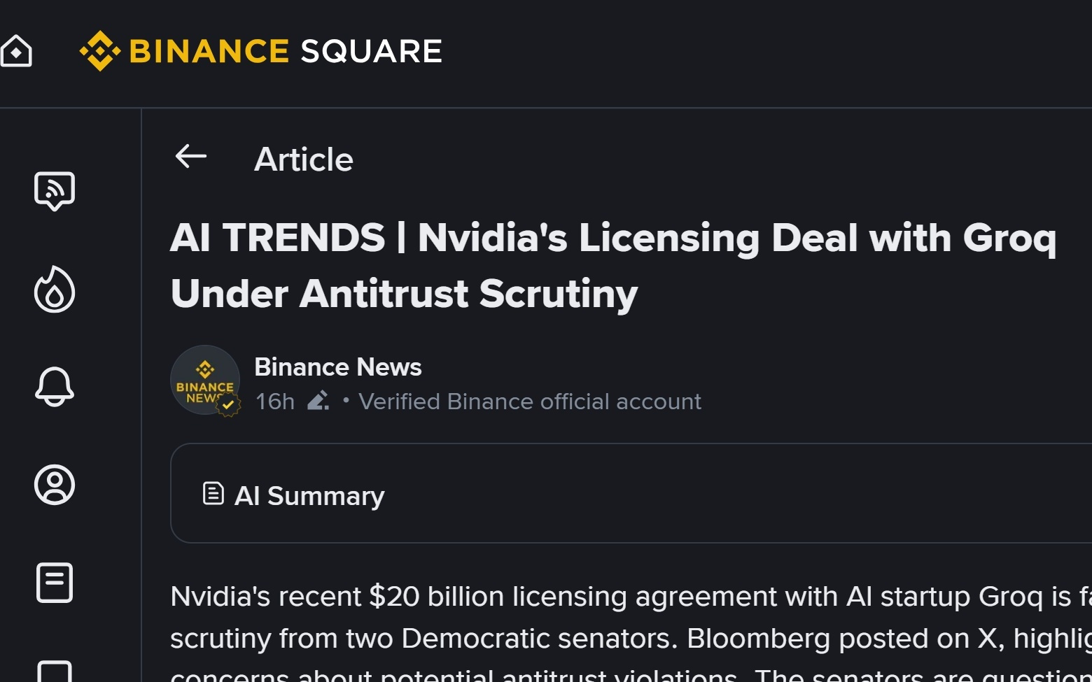 涉变相收购?英伟达与 Groq 巨额交易或引发反垄断调查