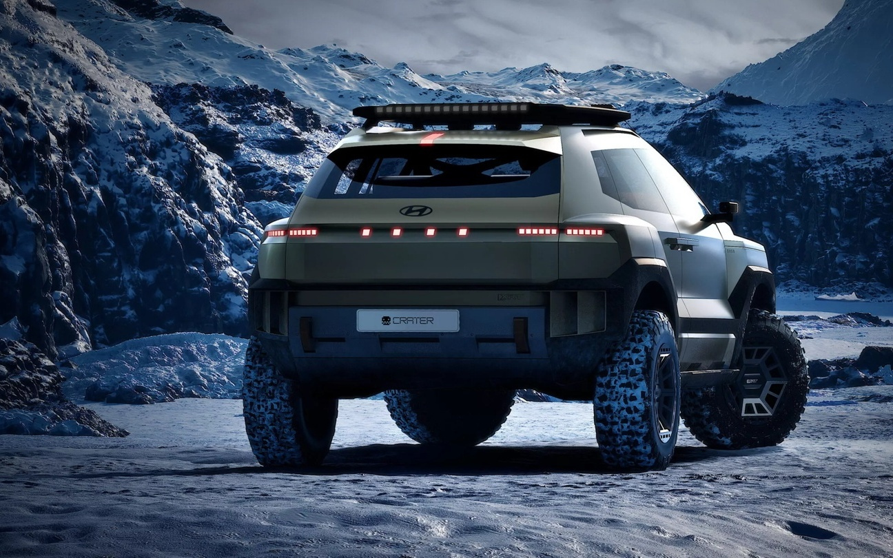 现代推出硬派越野概念车Crater：机甲风设计，还有对开门