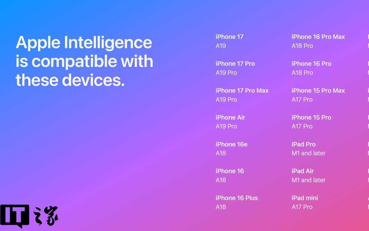 苹果美国官网现失误：M1 Mac被标不支持Apple智能