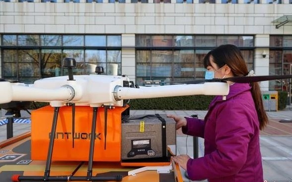 天津启用首条常态化无人机送血航线 搭建“低空生命线”