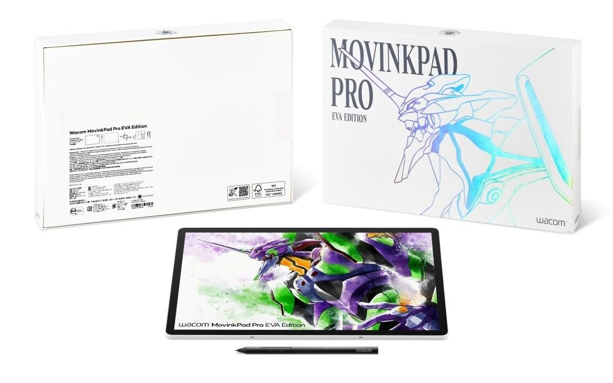 Wacom发布《EVA》联名限量版MovinkPad Pro 14创意平板电脑