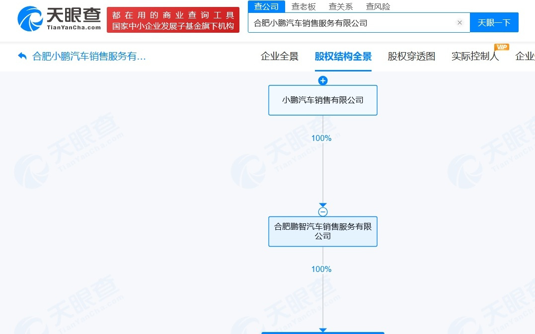 小鹏汽车在合肥成立销售服务公司，注册资本1000万