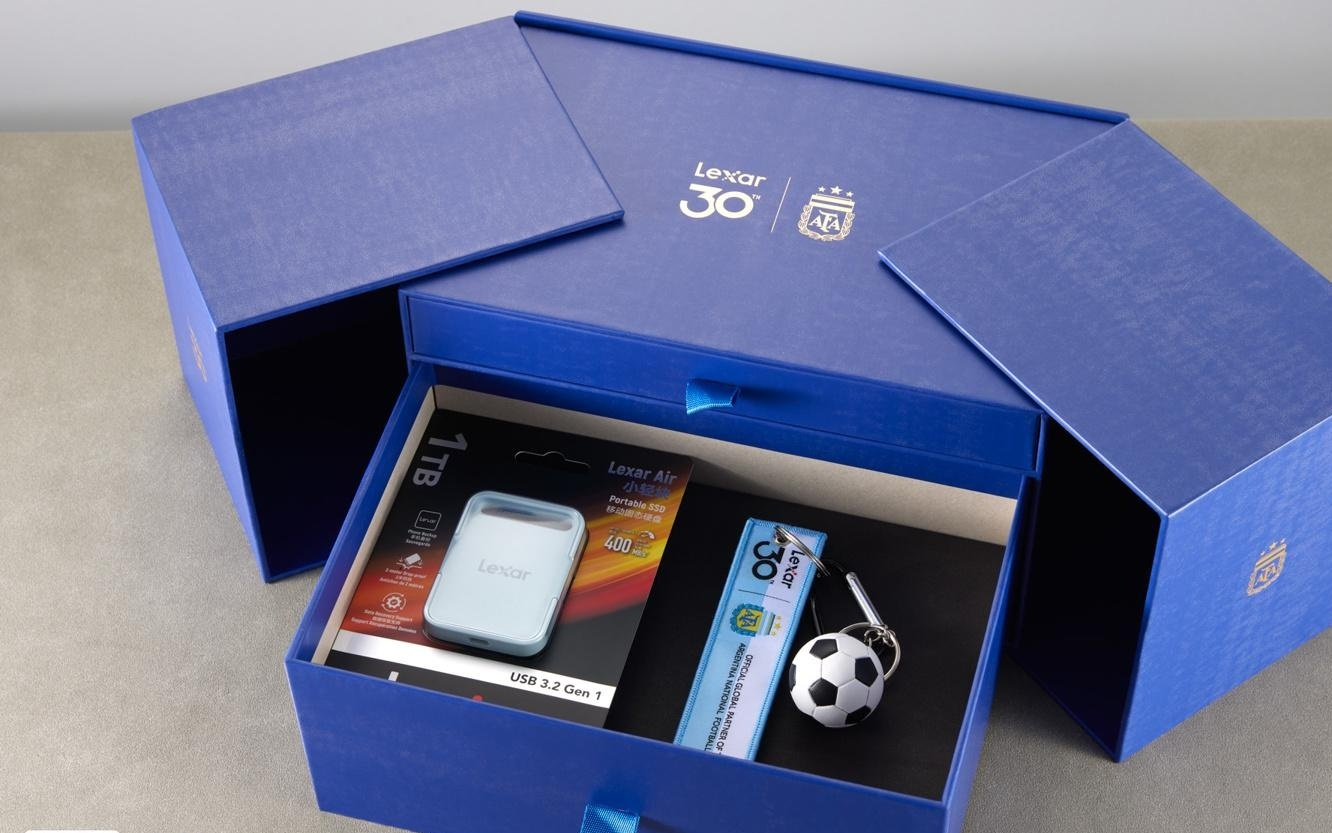 雷克沙Air小轻块移动固态硬盘阿根廷国家队联名款图赏，球迷大爱