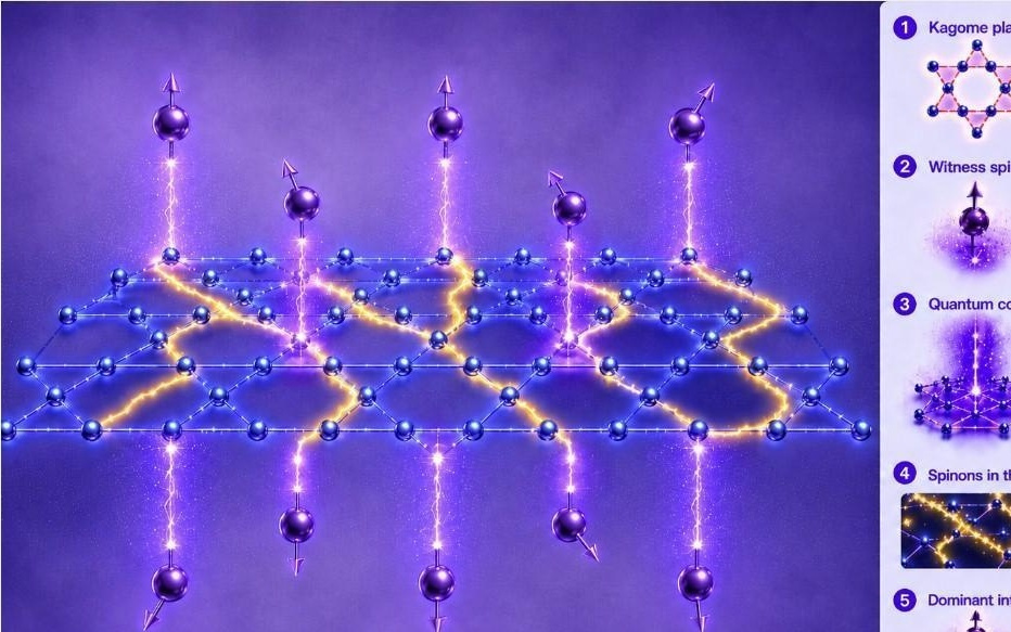 量子自旋液体存在“自旋子”首获实验证据