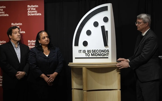 “末日时钟”拨快4秒