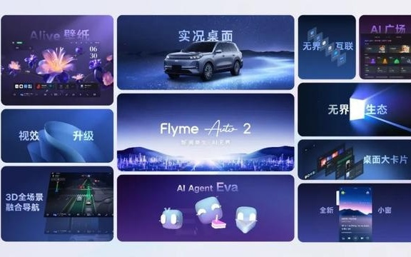 吉利发布Flyme Auto 2智能AI座舱