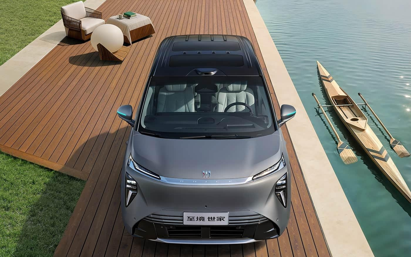 别克至境世家MPV纯电版3月上市，将提供专属“哑光灰”双拼色涂装
