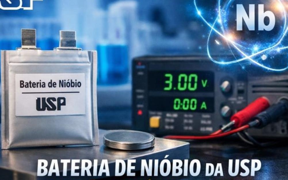 巴西圣保罗大学研发出3伏特可充电铌电池，已进入工业测试阶段