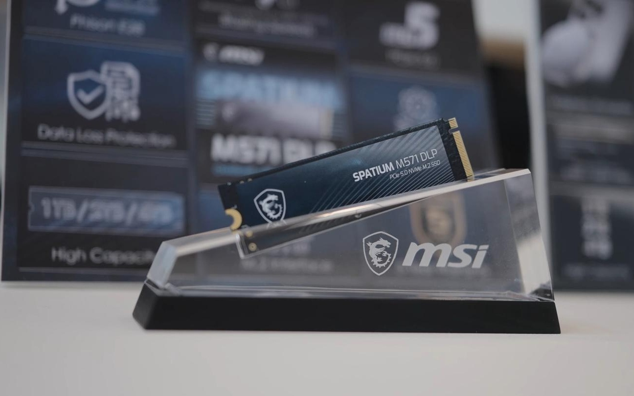 微星上线群联E28主控旗舰PCIe 5.0固态硬盘SPATIUM M571 DLP