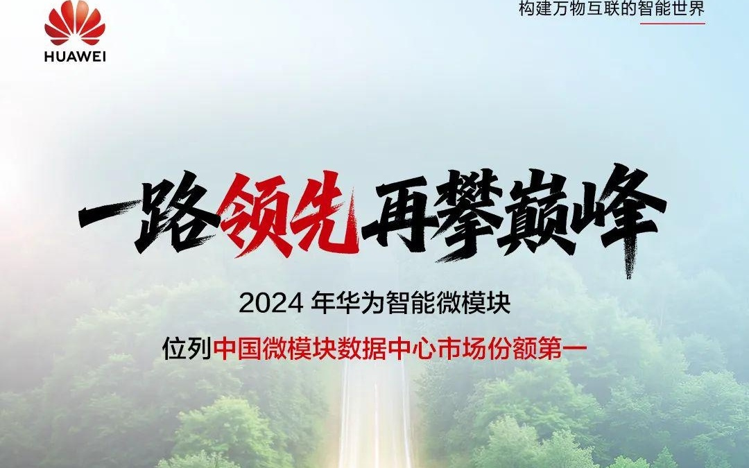 2024 年华为智能微模块位列中国微模块数据中心市场第一