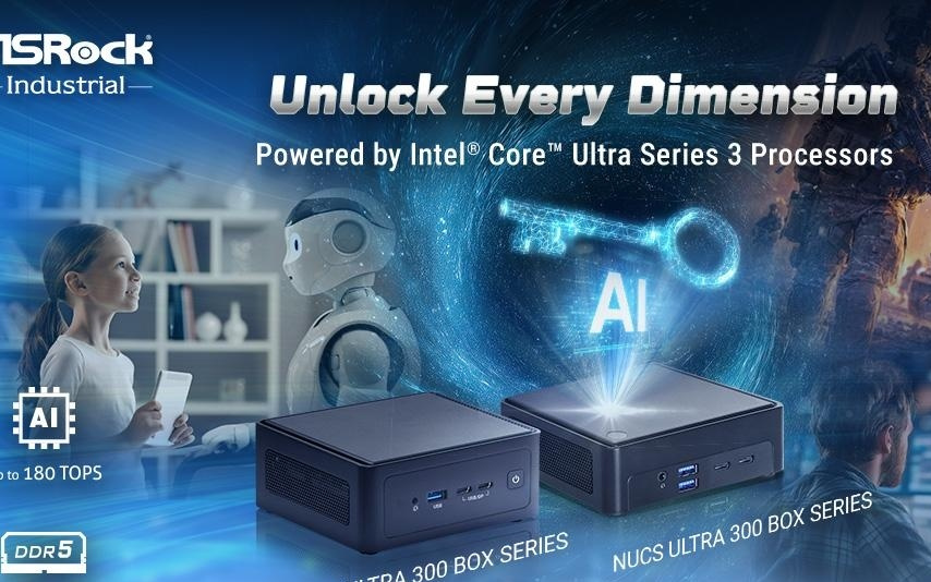 东擎发表NUC (S) Ultra 300 BOX工业迷你主机，才Panther Lake