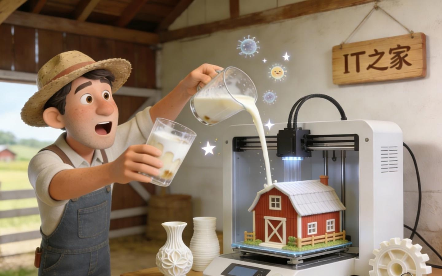 变废为宝：科学家将过期牛奶变成3D打印材料