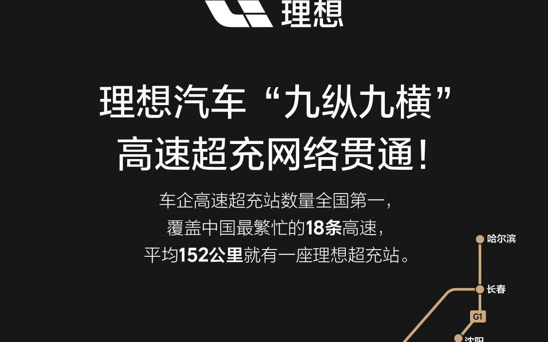 车企自建高速超充站第一，理想汽车现金储备达 1107 亿元